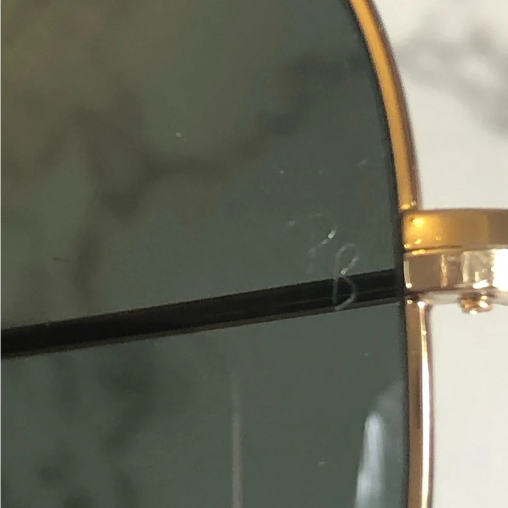 *SOLD* Authentic Ray Ban Polarized Aviators Gold Women’s 58 mm - Picture 6 of 12